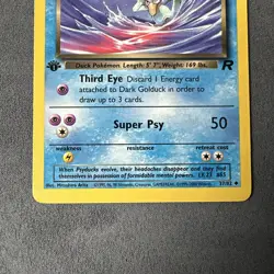 Pokemon Dark Golduck 37/82 NM/LP 1st Edition Non-Holo Rare Card - Image 3