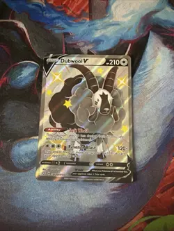 Pokemon Dubwool V SV120 Shining Fates Shiny Ultra Rare Full Art Holo LP - Image 1