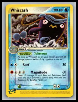 Whiscash 48/97 Uncommon Dragon Pokemon Lightly Played - Image 1