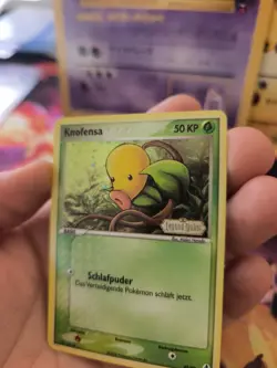 Pokemon Karte Card Knofensa Bellsprout Ex Legend Maker Reverse Stamp Holo NM+ - Image 2