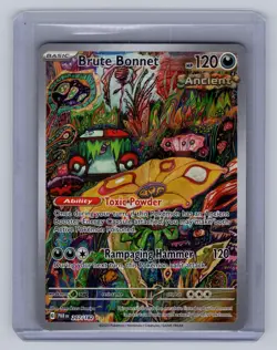 Brute Bonnet 207/182 Holofoil Illustration Rare Paradox Rift Pokemon Near Mint - Image 1
