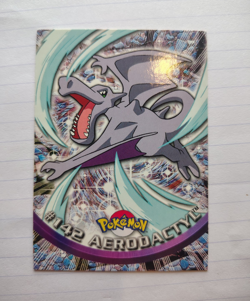 Topps TV Animation Edition Aerodactyl #142 English Pokemon Card 2000 - Image 1