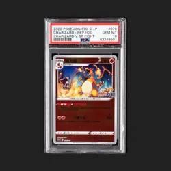 2020 POKEMON CHINESE S PROMO CHARIZARD 076 V SR FIGHT CHARIZARD-REV FOIL PSA 10 - Image 1