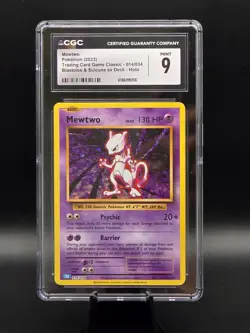 Pokemon TCG | Mewtwo 014/034 Trading Card Game Classic | CGC 9 - Image 1