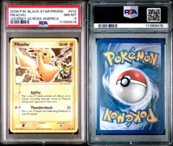 Pokemon Pikachu Journey Across America 10th Ann. Black Star Promo #012 PSA 8 - Image 3