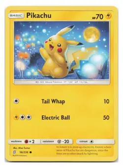 Pikachu 56/236 Common Unified Minds Pokemon 2019 - Image 1