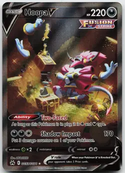 Hoopa V GG53/GG70 Holo V Rare Crown Zenith Galarian Gallery Near Mint j - Image 1