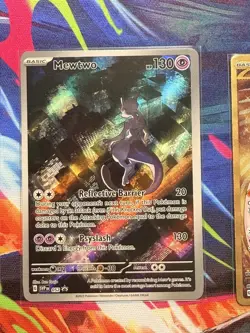 Pokemon 151 UPC Mewtwo Mew ex Metal Mew PROMO Set - Image 4