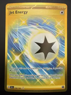 Pokemon Jet Energy 252/191 Sv08: Surging Sparks Hyper Rare Holo Special Energy - Image 1