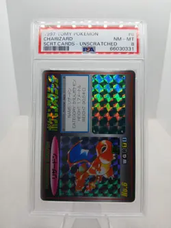 Pokemon Charizard Holo Tomy Scratch Unscratched 1997 PSA 8 Japanese Holofoil - Image 1