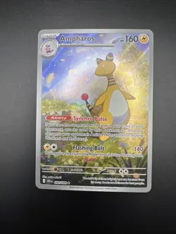 Pokemon Ampharos 090/086 Illustration Rare Chaos Rising IR Near Mint - Image 3