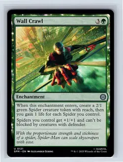 Wall Crawl #121 Regular Uncommon MTG 2025 Marvel's Spider-Man (SPM) - Image 1