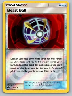 Beast Ball 125/168 Uncommon Celestial Storm Pokemon Reverse Holo Lightly Played - Image 1