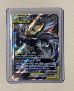Pokemon TCG Pikachu & Zekrom GX TAG TEAM SM168 Promo Holo English 240 HP - Image 1