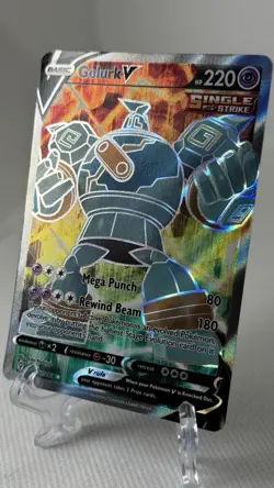 Golurk V 181/203 Evolving Skies NM Full Art Ultra Rare Pokemon Card - Image 1