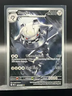 2025 Pokemon ME01 Mega Evolution Steelix 150/132 Illustration Rare IR - Image 1