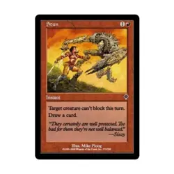 WOTC MtG Invasion Stun (C) (Foil) EX - Image 1