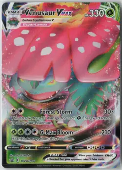 Pokemon TCG Venusaur VMAX SWSH102 Sword & Shield Black Star Promo Holo - Image 1