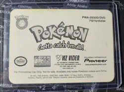 1998 Pokemon Viz Video Pikachu Meowth Lenticular Card PIKA-0032D/DVD Promo - Image 2