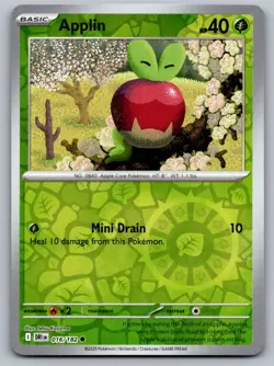 Applin 016/182 Common Destined Rivals Pokemon Reverse Holo Near Mint - Image 1