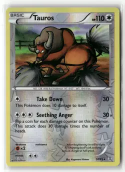 TAUROS 57/83 R GENERATIONS POKEMON REVERSE HOLO NM/M - Image 1