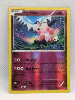MR. MIME 91/146 UC XY POKEMON REVERSE HOLO LIGHTLY PLAYED MR. MIME - Image 1