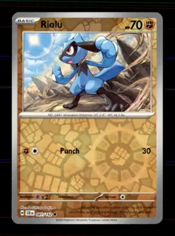Riolu 81/142 Common Stellar Crown Pokemon Reverse Holo Near Mint - Image 1