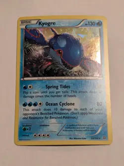 Kyogre (53/160) - XY: Primal Clash - 2015 - Rare Cracked Ice VLP Pokemon Card - Image 1