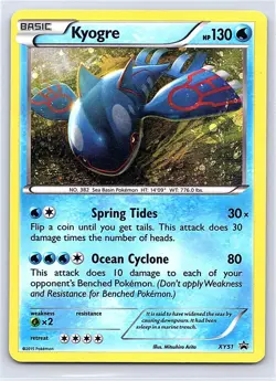KYOGRE XY51 HOLO PROMO XY PROMO POKEMON HEAVILY PLAYED - Image 1