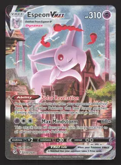 Pokemon Espeon VMAX (Alternate Art Secret) 270/264 Secret Rare SWSH08: Fusion St - Image 1