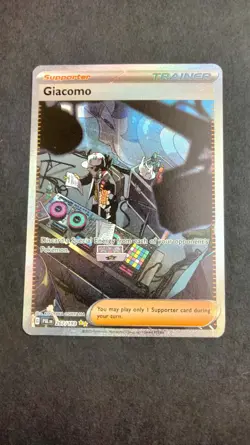 Giacomo Holo Special Illustration Rare SIR Paldea Evolved 267/193 Pokemon Card - Image 1