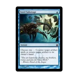 WOTC MtG Mirrodin Besieged Steel Sabotage (C) (Foil) NM - Image 1