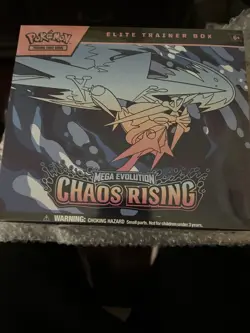 Pokemon TCG Elite Trainer Box Mega Evolution Chaos Rising English Age 6+ (1 Box) - Image 1