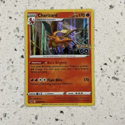 Charizard Holo Rare Pokemon GO 010/078 NM Pokemon Card (0239) - Image 1