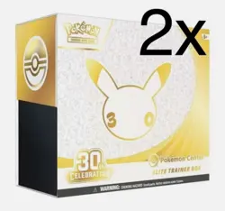 x2 Pokemon Center 30th Anniversary ETB Elite Trainer Box New Sealed Preorder - Image 1