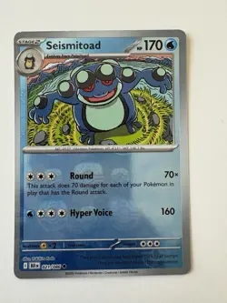 Seismitoad 021/086 (Master Ball Pattern) Holo NM Black Bolt - Image 1