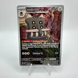 Pokemon Bastiodon 093/084 Pitch Black Illustration Rare IR Holo TCG Card - Image 1