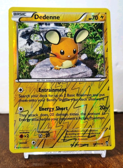 POKEMON DEDENNE 34/111 REVERSE HOLO FURIOUS FISTS LP - Image 1