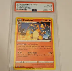 Pokemon 2020 SWSH Vivid Voltage Charizard 025/185 PSA 10 Gem Mint - Image 1