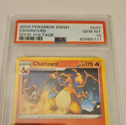 Pokemon 2020 SWSH Vivid Voltage Charizard 025/185 PSA 10 Gem Mint - Image 2