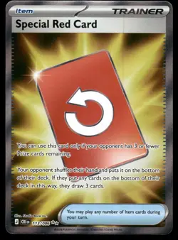 Special Red Card 113/086 Ultra Rare Chaos Rising Pokemon Holo Near Mint - Image 1
