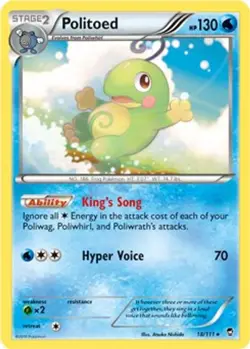 Politoed (Cosmos Holo) 018/111 Promo Miscellaneous Cards & Products Pokemon LP - Image 2