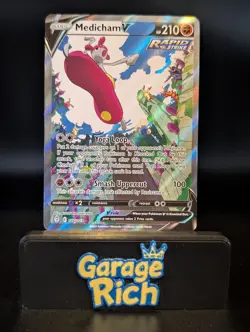 Medicham V 186/203 Ultra Rare Holo - SWSH Evolving Skies Pokemon TCG NM+ - Image 1