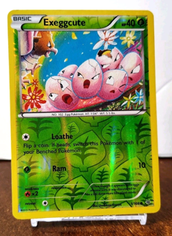 POKEMON EXEGGCUTE 1/108 REVERSE HOLO ROARING SKIES MP-LP TOMOKAZU KOMIYA - Image 1