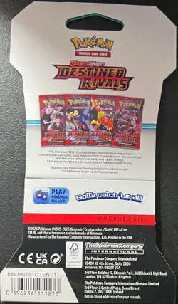 Pokemon Scarlet and Violet Destined Rivals Sleeved Booster Pack - Image 2