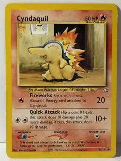 Cyndaquil 057/111 Neo Genesis NM Pokemon Fast Shipping - Image 1