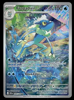 Frogadier 089/086 Holo Illustration Rare Chaos Rising Pokemon Near Mint - Image 1