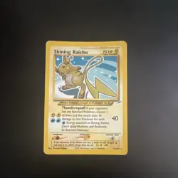 Shining Raichu 111/105 Neo Destiny Holo Unlimited Secret Rare Pokemon Card ENG - Image 1