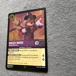 Disney Lorcana Mickey Mouse Wayward Sorcerer 51/204 Super Rare Foil - Image 5