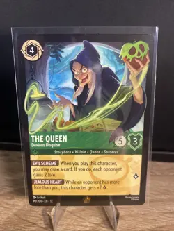 Disney Lorcana The Queen - Devious Disguise 90/204 Wilds Unknown Legendary Reg - Image 1